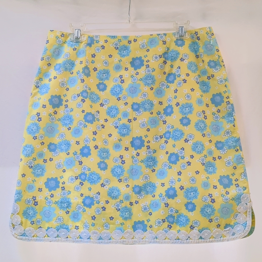 Lilly Pulitzer Vintage White Label Skirt in Cuba Libre pattern